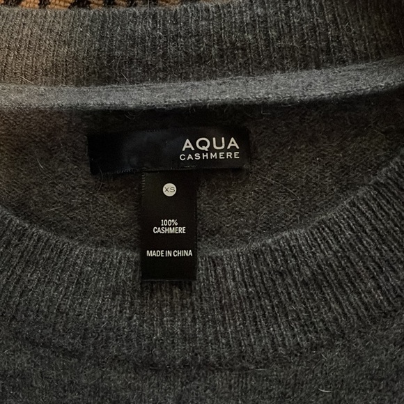 Aqua Gray Cashmere Sweater XS - Picture 4 of 5